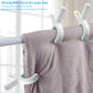 Beach Towel Clips for Beach Chairs, Set of 6(Green)