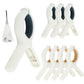 Beach Towel Clips for Beach Chairs, Set of 8(Blue+Khaki)