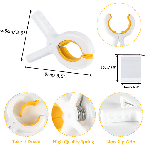 6pcs Towel Clips for Sun Loungers