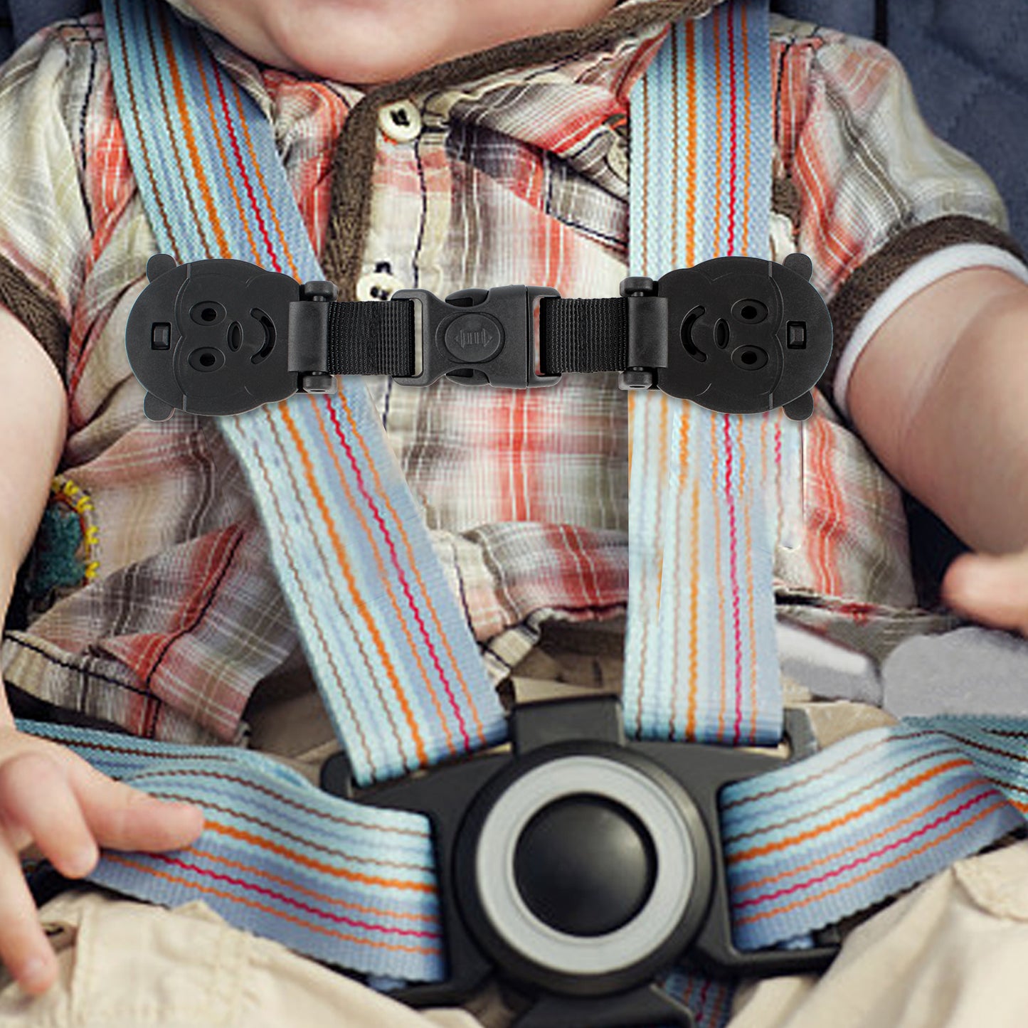 Anti Escape Baby Harness Chest Clip, Monkey(2 Pack)