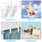 Beach Towel Clips for Beach Chairs, Set of 8(Blue+Khaki)