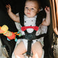 Anti Escape Baby Harness Chest Clip, Red Monkey(2 Pack)