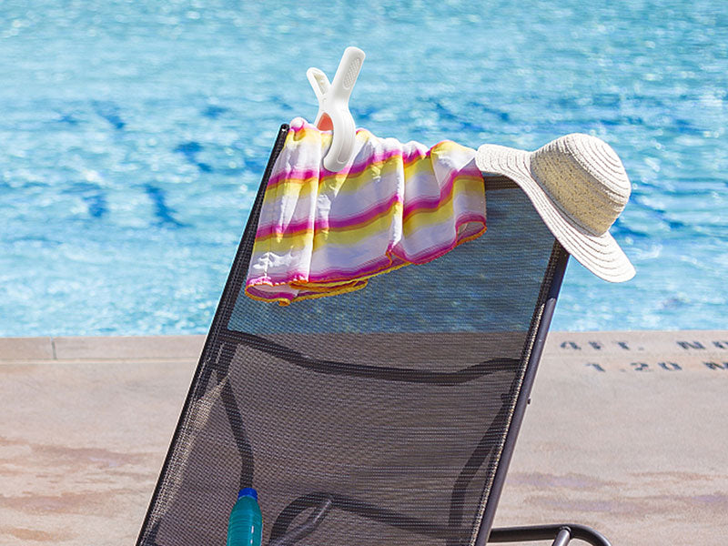 Beach Towel Clips for Beach Chairs, Set of 8(Orange+Green)