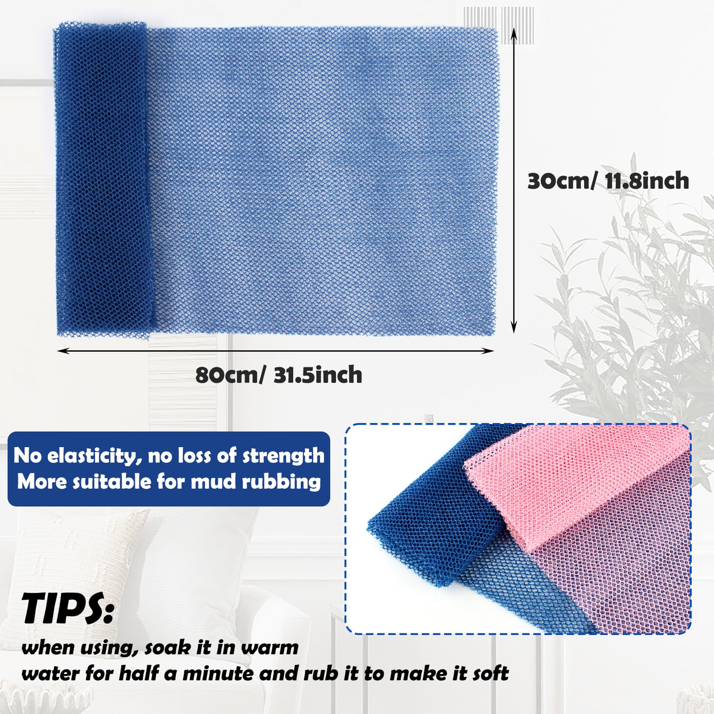 Enlarged African Net Sponges(Blue+Pink)